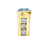 Yellow gold Fancy Blue Cushion  Solitaire Bezel-Set Diamond Ring with Channel-Set Band_42