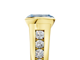 Yellow gold Fancy Blue Emerald  Solitaire Bezel-Set Diamond Ring with Channel-Set Band_42