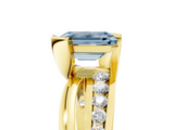 Yellow gold Fancy Blue Emerald  Solitaire Channel-Set Split Shank Ring with Tension Prong Setting_8