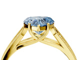 Yellow gold Fancy Blue Heart Cut Cut Pave Split Shank Engagement Ring with Four-Prong Setting_4