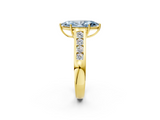 Yellow gold Fancy Blue Marquise  Brilliant Channel-Set Solitaire Ring with Four-Prong Setting_22