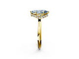 Yellow gold Fancy Blue Marquise  Brilliant Solitaire Engagement Ring with Six-Prong Setting and Classic Band_22
