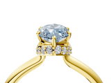 Yellow gold Fancy Blue Marquise  Brilliant Solitaire Engagement Ring with Six-Prong Setting and Classic Band_24