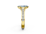 Yellow gold Fancy Blue Marquise  Cut Channel Set Solitaire Engagement Ring with Prong Setting_21