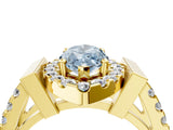 Yellow gold Fancy Blue Marquise Cut Cut Halo Split Shank Prong Set Ring_40