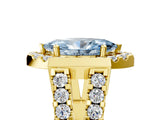 Yellow gold Fancy Blue Marquise Cut Cut Halo Split Shank Prong Set Ring_41