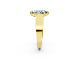 Yellow gold Fancy Blue Marquise Cut Diamond Channel Set Solitaire Ring with Four-Prong Setting_50