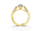 Yellow gold Fancy Blue Marquise Cut Diamond Channel Set Solitaire Ring with Four-Prong Setting_51