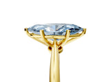 Yellow gold Fancy Blue Marquise Cut Diamond Solitaire Engagement Ring with Classic Band and Four-Prong Setting_17