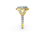 Yellow gold Fancy Blue Marquise  Cut Double Halo Split Shank Diamond Ring with Prong Setting_50