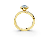 Yellow gold Fancy Blue Marquise  Cut Halo Split Shank Prong Setting Ring_15