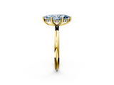 Yellow gold Fancy Blue Marquise  Cut Solitaire Engagement Ring with Four-Prong Setting and Classic Band_22