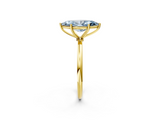 Yellow gold Fancy Blue Marquise  Cut Solitaire Engagement Ring with Thin Band and Four-Prong Setting_5