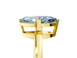 Yellow gold Fancy Blue Marquise  Cut Solitaire Ring with Four-Prong Setting and Classic Band_33