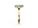 Yellow gold Fancy Blue Marquise  Cut Solitaire Ring with Thin Band and Four-Prong Setting_18