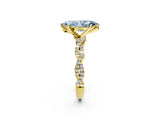Yellow gold Fancy Blue Marquise Cut Solitaire Twisted Pave Band with Four-Prong Setting_5