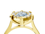 Yellow gold Fancy Blue Marquise  Diamond Cluster Halo Solitaire with Four-Prong Setting_80