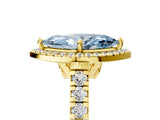 Yellow gold Fancy Blue Marquise  Halo Pavé Diamond Engagement Ring with Four-Prong Setting_31