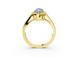 Yellow gold Fancy Blue Marquise  Halo Split Shank Diamond Ring with Four-Prong Setting_35