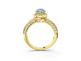 Yellow gold Fancy Blue Marquise  Halo Split Shank Pave Diamond Ring with Petal Prong Setting_23