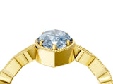 Yellow gold Fancy Blue Marquise  Milgrain Marquise Diamond Twist Band Ring_69