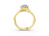 Yellow gold Fancy Blue Marquise  Solitaire Bezel-Set Diamond Ring with Channel-Set Band_39