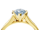 Yellow gold Fancy Blue Marquise  Solitaire Bezel-Set Diamond Ring with Channel-Set Band_40