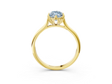 Yellow gold Fancy Blue Marquise  Solitaire Cathedral Diamond Ring with Six-Prong Setting_20