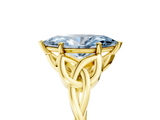 Yellow gold Fancy Blue Marquise  Solitaire Celtic Knot Engagement Ring with Four-Prong Setting_47