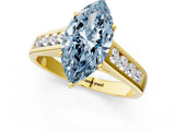Yellow gold Fancy Blue Marquise  Solitaire Channel-Set Diamond Engagement Ring with Four-Prong Setting_33