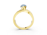 Yellow gold Fancy Blue Marquise  Solitaire Channel-Set Split Shank Ring with Tension Prong Setting_6