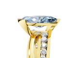 Yellow gold Fancy Blue Marquise  Solitaire Channel-Set Split Shank Ring with Tension Prong Setting_8