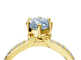 Yellow gold Fancy Blue Marquise  Solitaire Diamond Ring with Channel Set Band and Six-Prong Setting_52