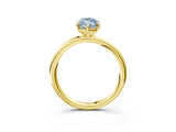 Yellow gold Fancy Blue Marquise  Solitaire Diamond Ring with Four-Prong Setting on a Plain Band_23
