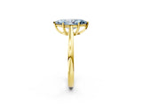 Yellow gold Fancy Blue Marquise  Solitaire Diamond Ring with Split Shank and Four-Prong Setting_14