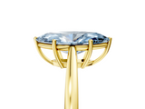 Yellow gold Fancy Blue Marquise  Solitaire Diamond Ring with Split Shank and Four-Prong Setting_25