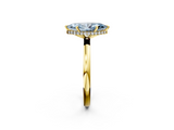 Yellow gold Fancy Blue Marquise  Solitaire Engagement Ring with Cathedral Band and Four-Prong Setting_23