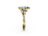 Yellow gold Fancy Blue Marquise  Solitaire Marquise Twist Band with Six-Prong Setting_59