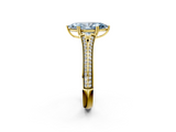 Yellow gold Fancy Blue Marquise  Solitaire Pave Split Shank Engagement Ring with Six-Prong Setting_39