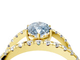 Yellow gold Fancy Blue Marquise  Solitaire Split Shank Pave Diamond Ring_53