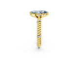 Yellow gold Fancy Blue Marquise  Solitaire Twisted Band Prong Set Engagement Ring_63