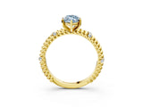Yellow gold Fancy Blue Marquise  Solitaire Twisted Band Prong Set Engagement Ring_64