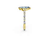 Yellow gold Fancy Blue Marquise  Solitaire with Side Stones on a Pavé Band and Four-Prong Setting_25