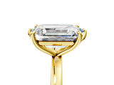 Yellow gold Fancy Blue Marquise  and Emerald Cut Toi Moi Ring with Prong Setting_50