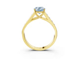 Yellow gold Fancy Blue Oval  Solitaire Channel-Set Diamond Engagement Ring with Four-Prong Setting_35