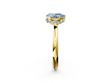 Yellow gold Fancy Blue Pear  Brilliant Solitaire Engagement Ring with Six-Prong Setting and Classic Band_22