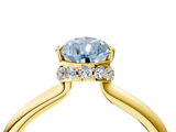 Yellow gold Fancy Blue Pear  Brilliant Solitaire Engagement Ring with Six-Prong Setting and Classic Band_24