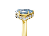 Yellow gold Fancy Blue Pear  Brilliant Solitaire Engagement Ring with Six-Prong Setting and Classic Band_25