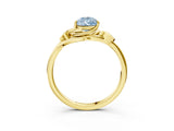 Yellow gold Fancy Blue Pear Cut Diamond Solitaire Ring with Twist Band and Four-Prong Setting_60