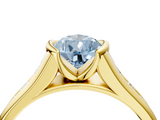 Yellow gold Fancy Blue Pear  Solitaire Bezel-Set Diamond Ring with Channel-Set Band_41